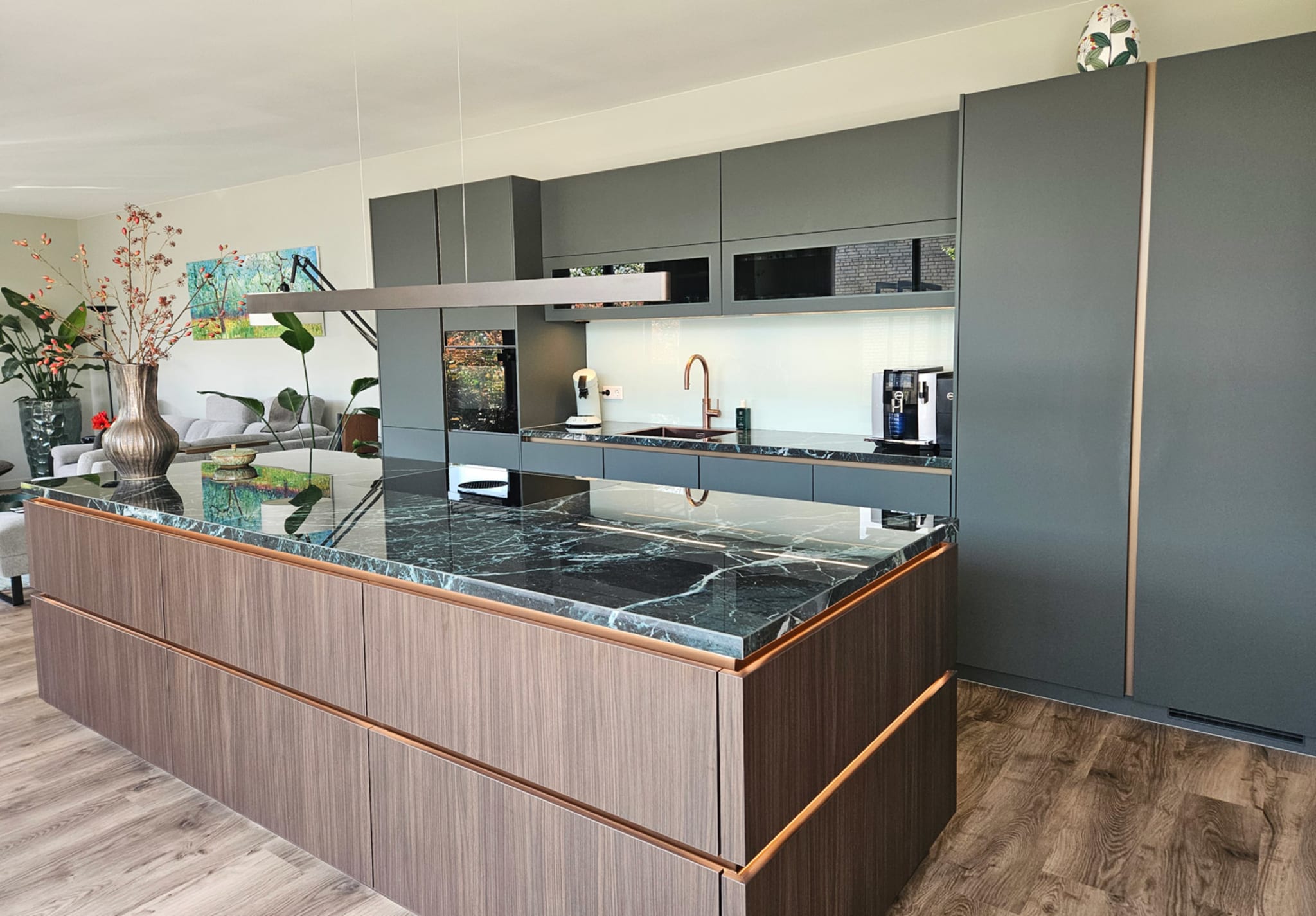 Opgeleverde keuken - Modern warm