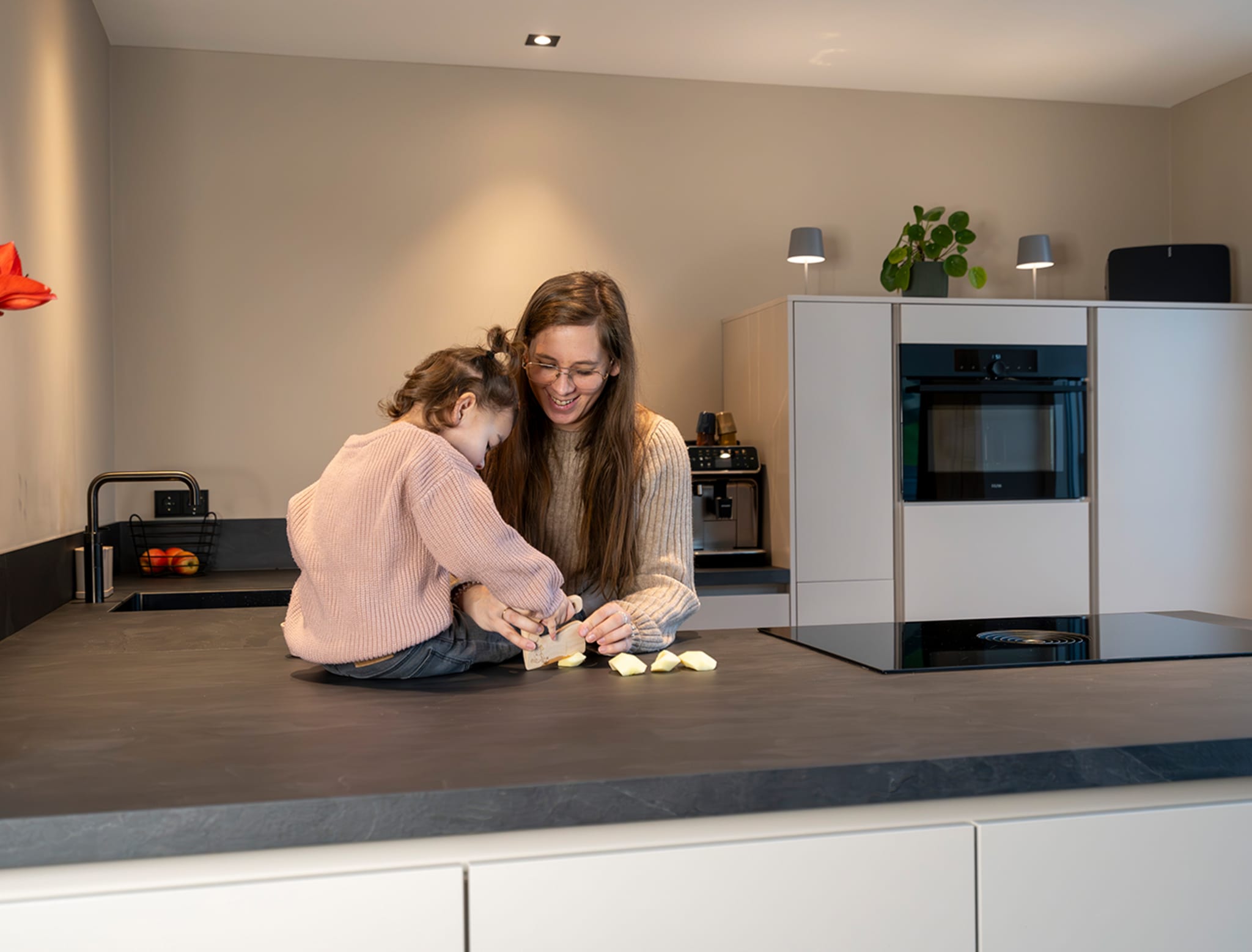Sfeervolle strakke keuken van Joey en Charelle