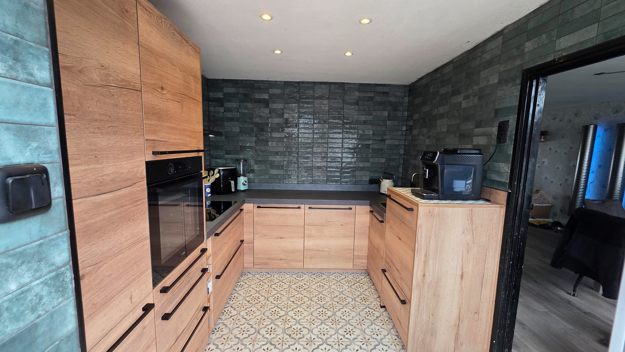 Opgeleverde keuken - Stoere