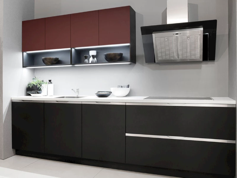Combineren rode keuken