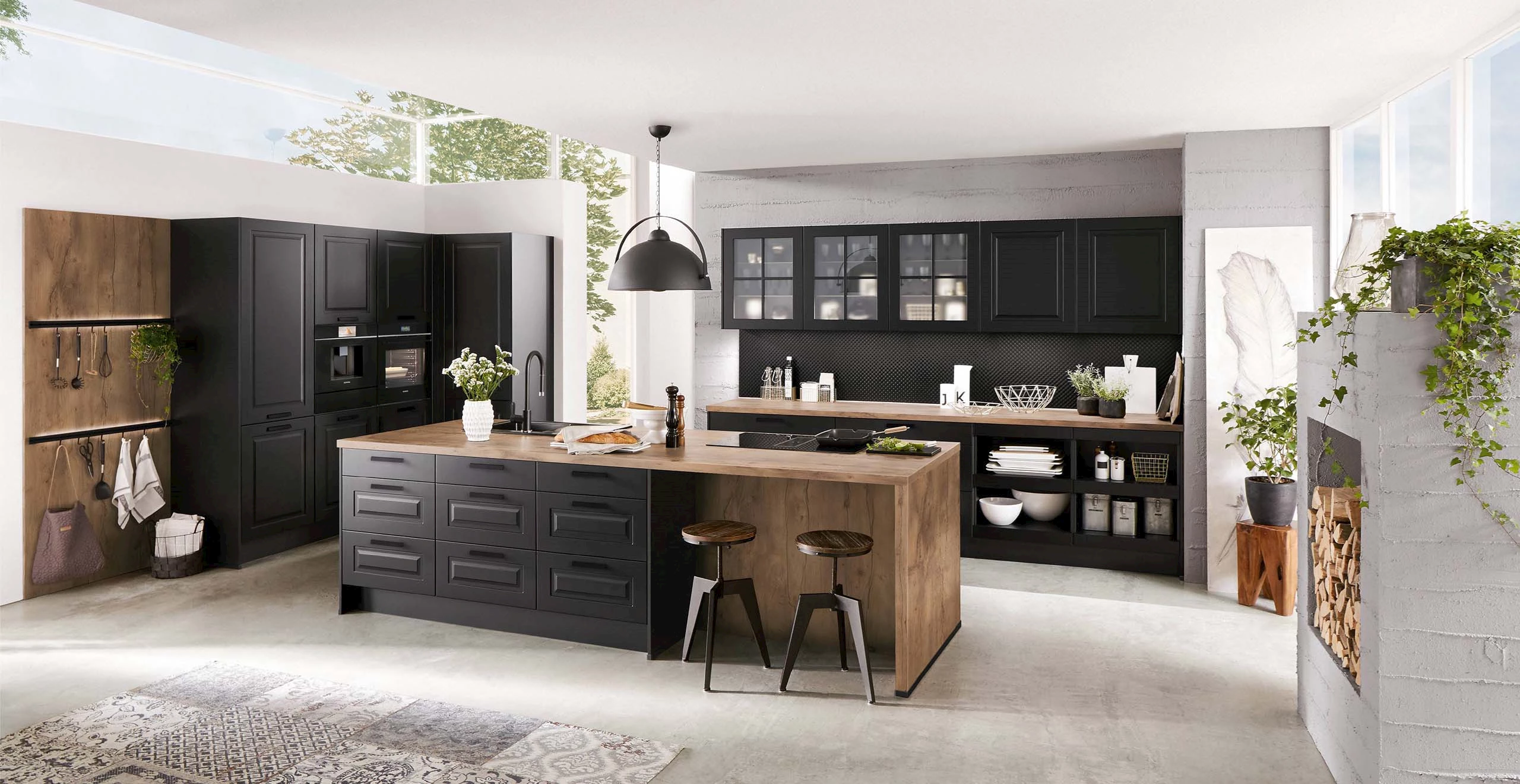 Landelijke industriële keuken