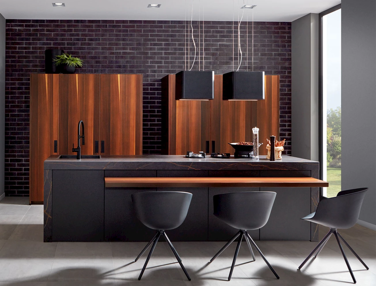 Moderne eiken keuken