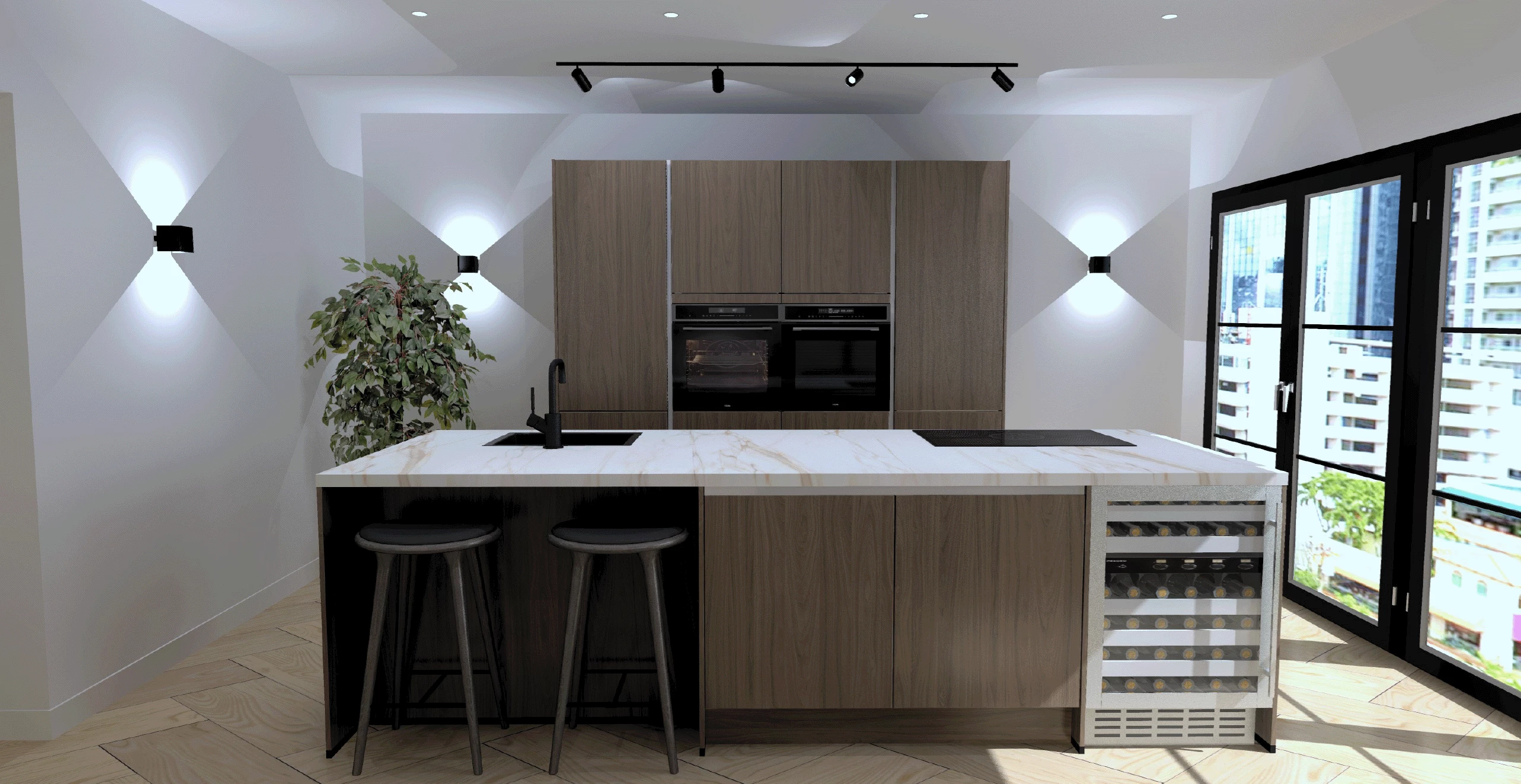 Gratis 3d keukenontwerp