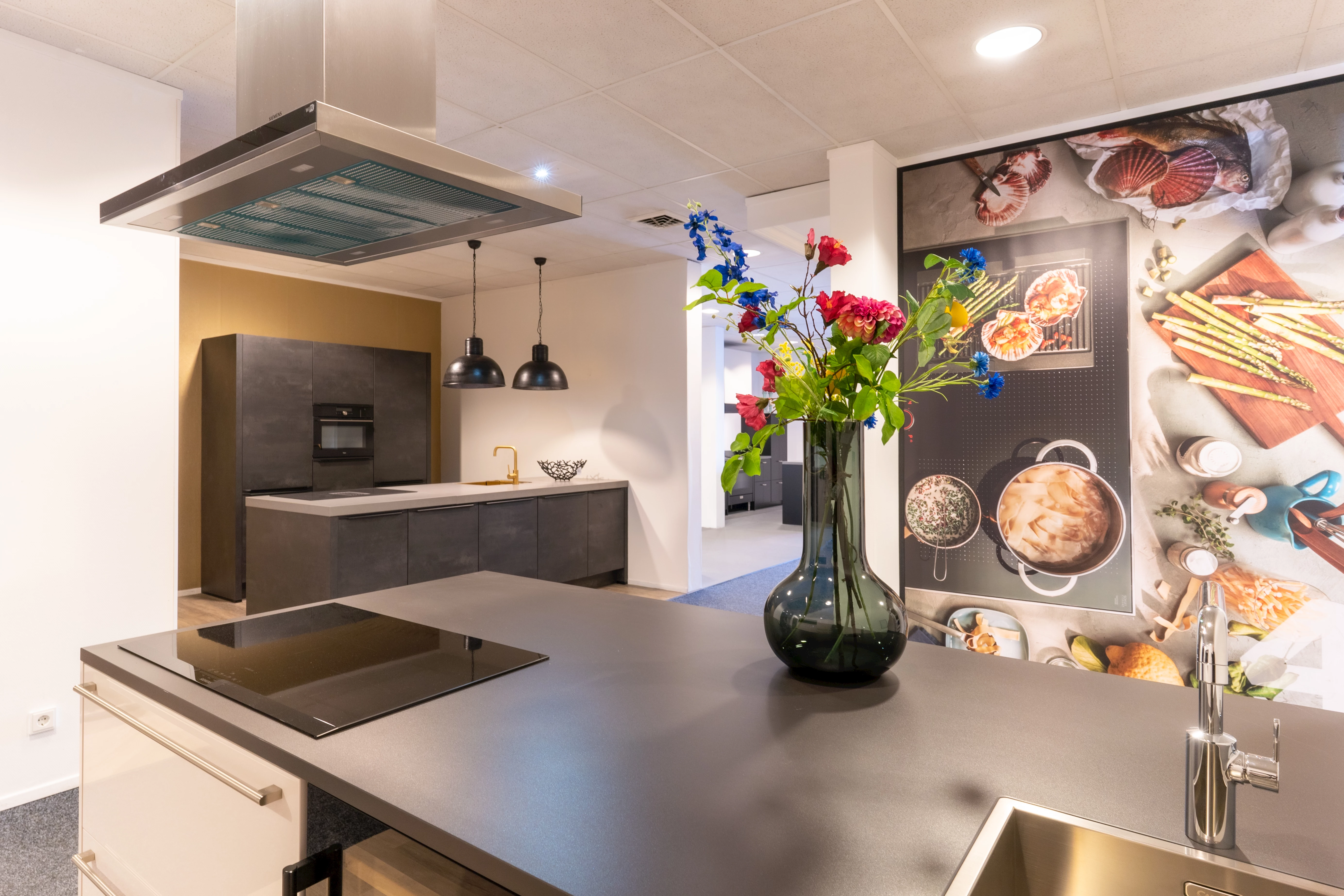 Keukenwinkel Kitchen4All Genemuiden van binnen