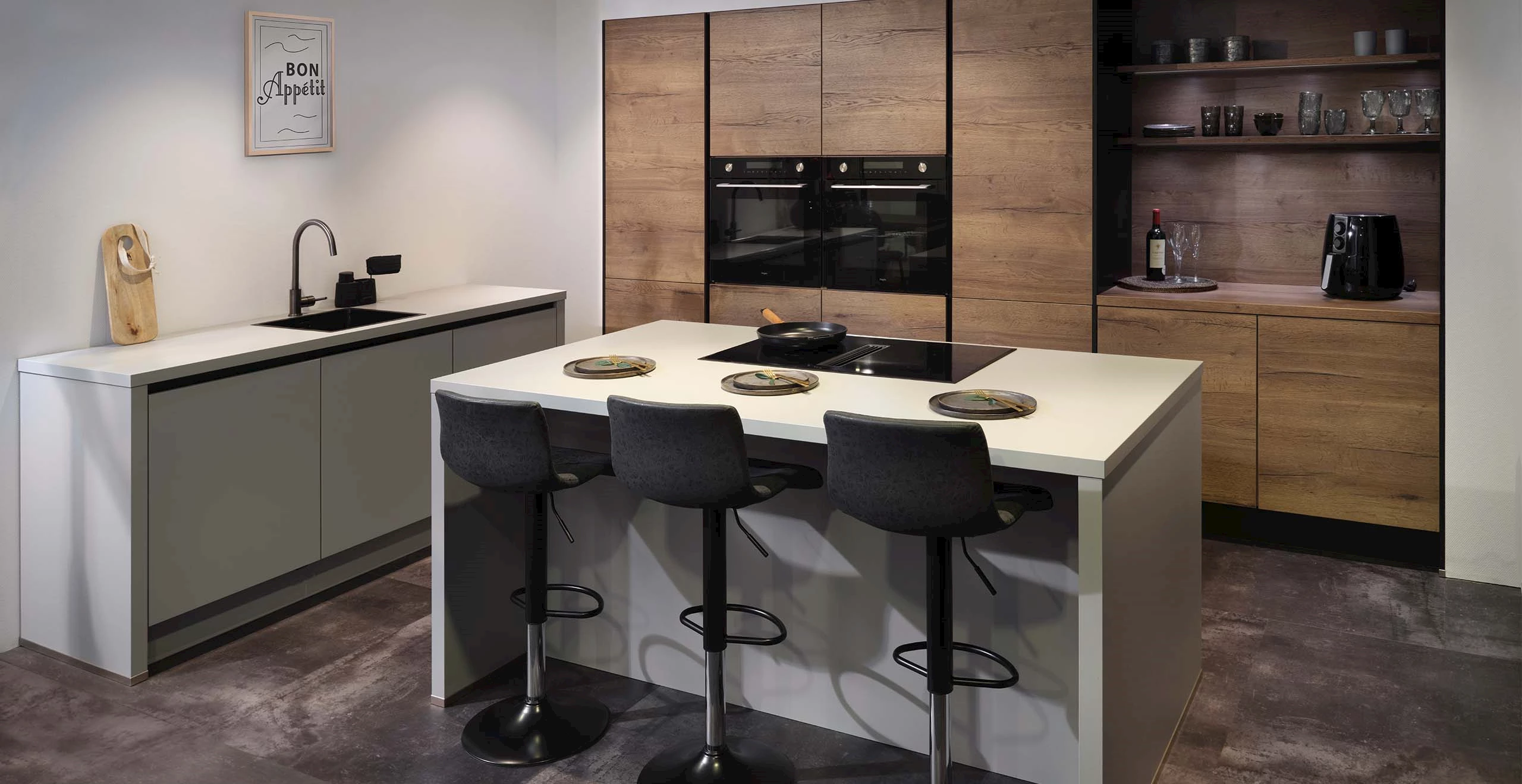 Landelijke keuken met eiland