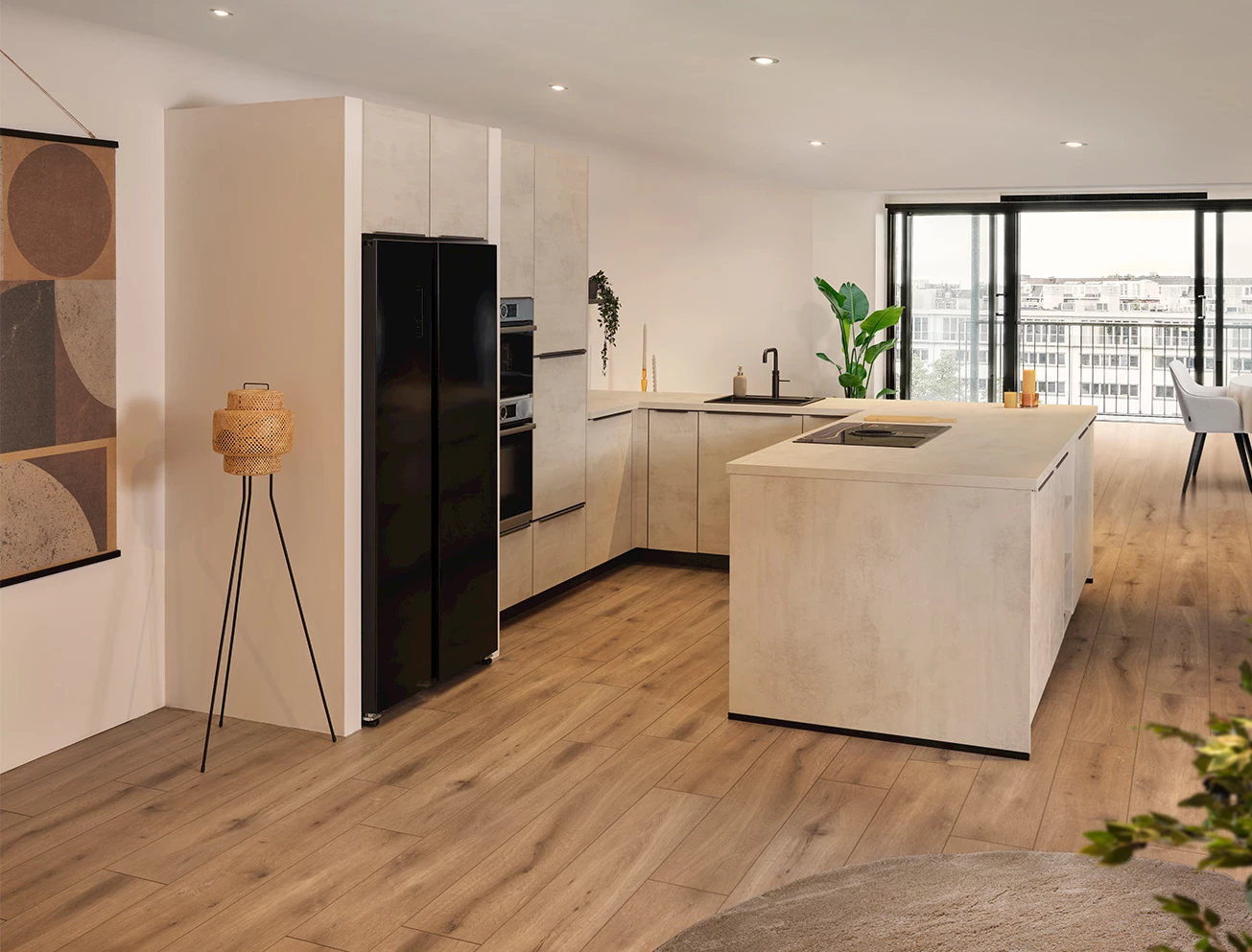 Amerikaanse koel-vriescombinatie