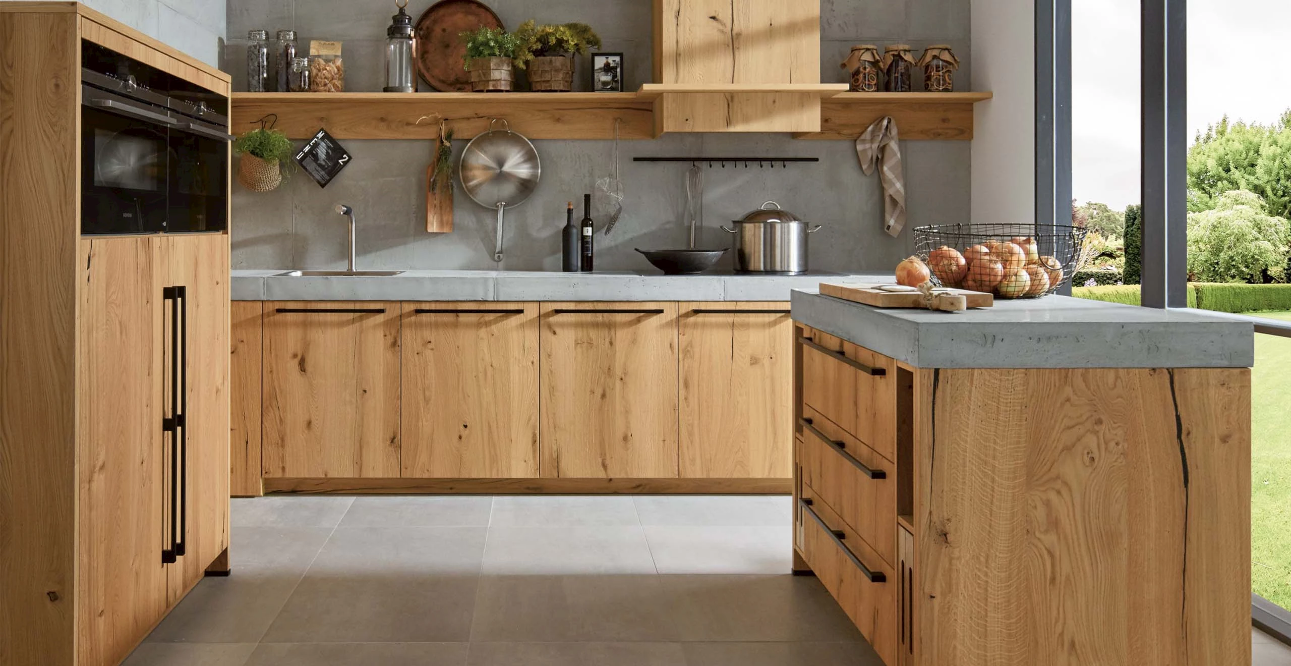 Landelijke eiken keukens