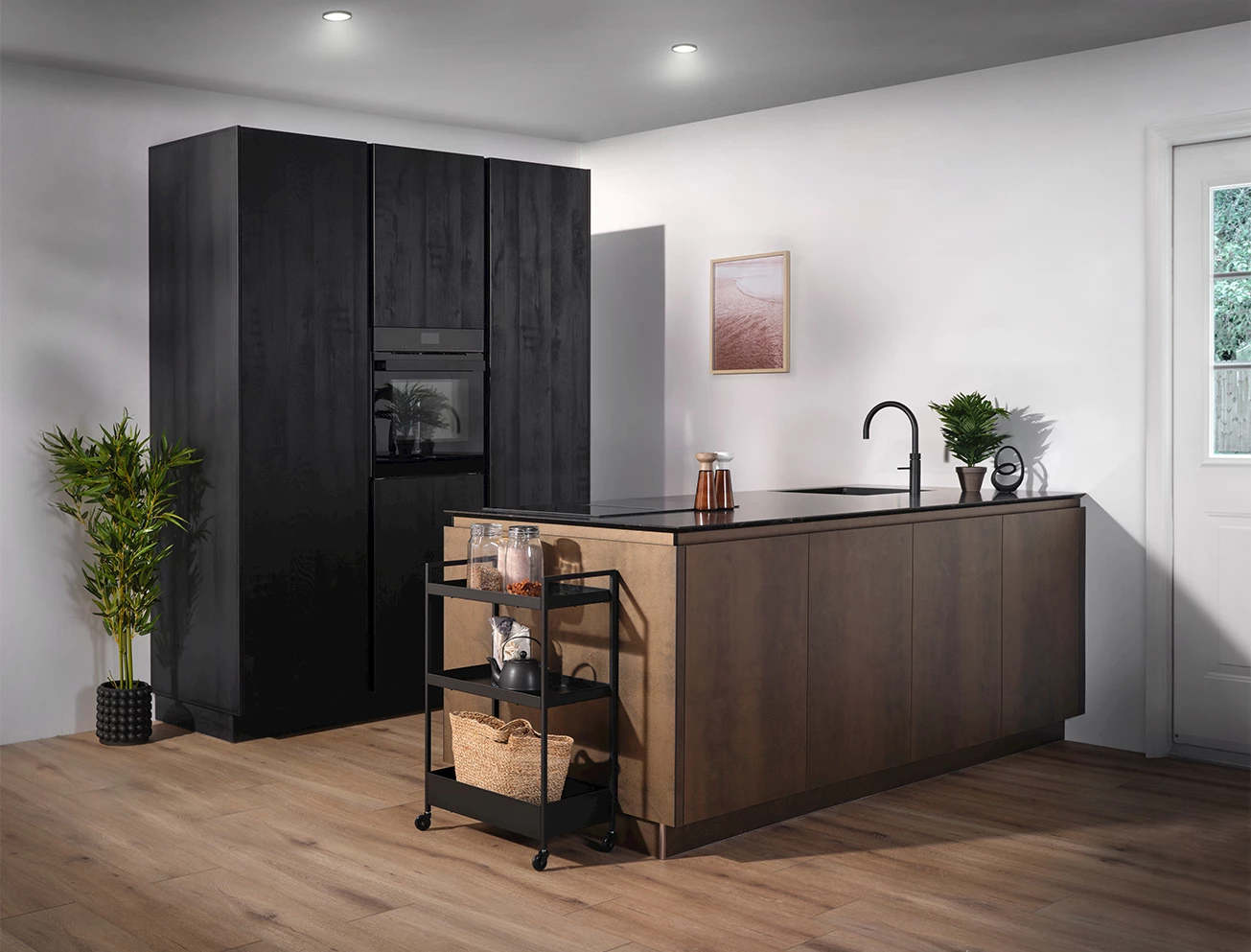 Complete keuken nero chalet