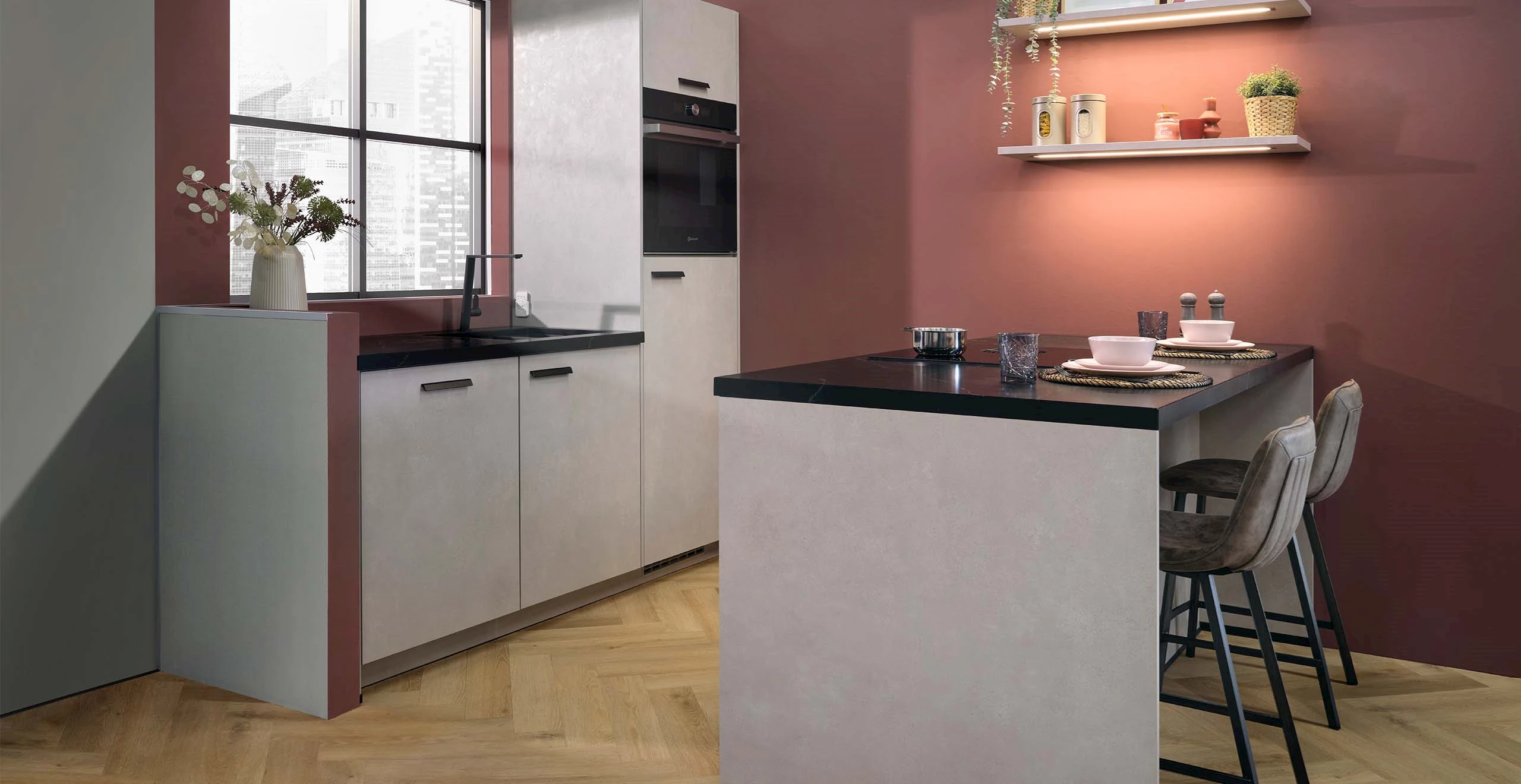 Kleine moderne keuken (1)