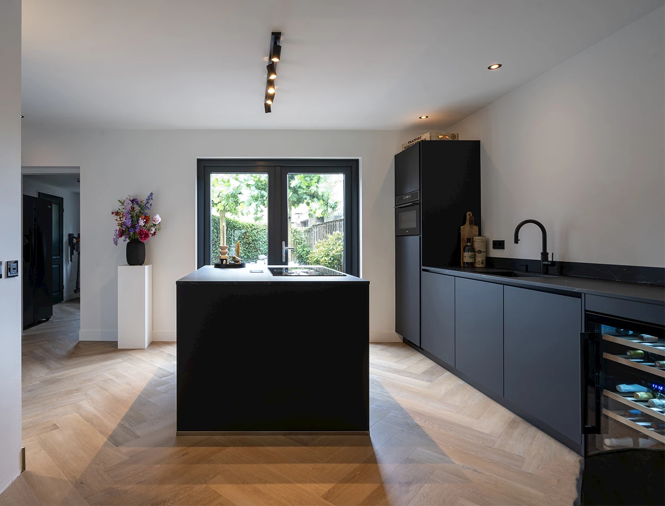 moderne keuken zwart