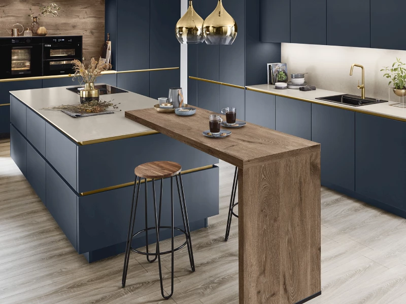 Blauwe keuken
