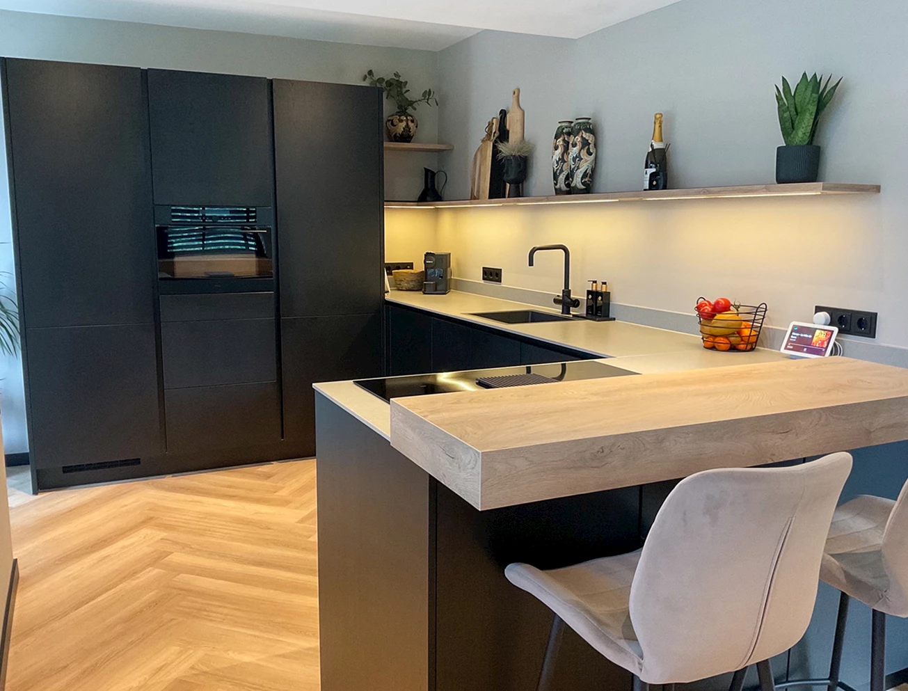 Wandplank vervangt bovenkast