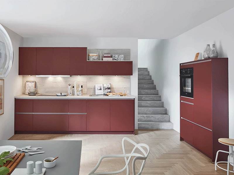 Bordeaux rode keuken