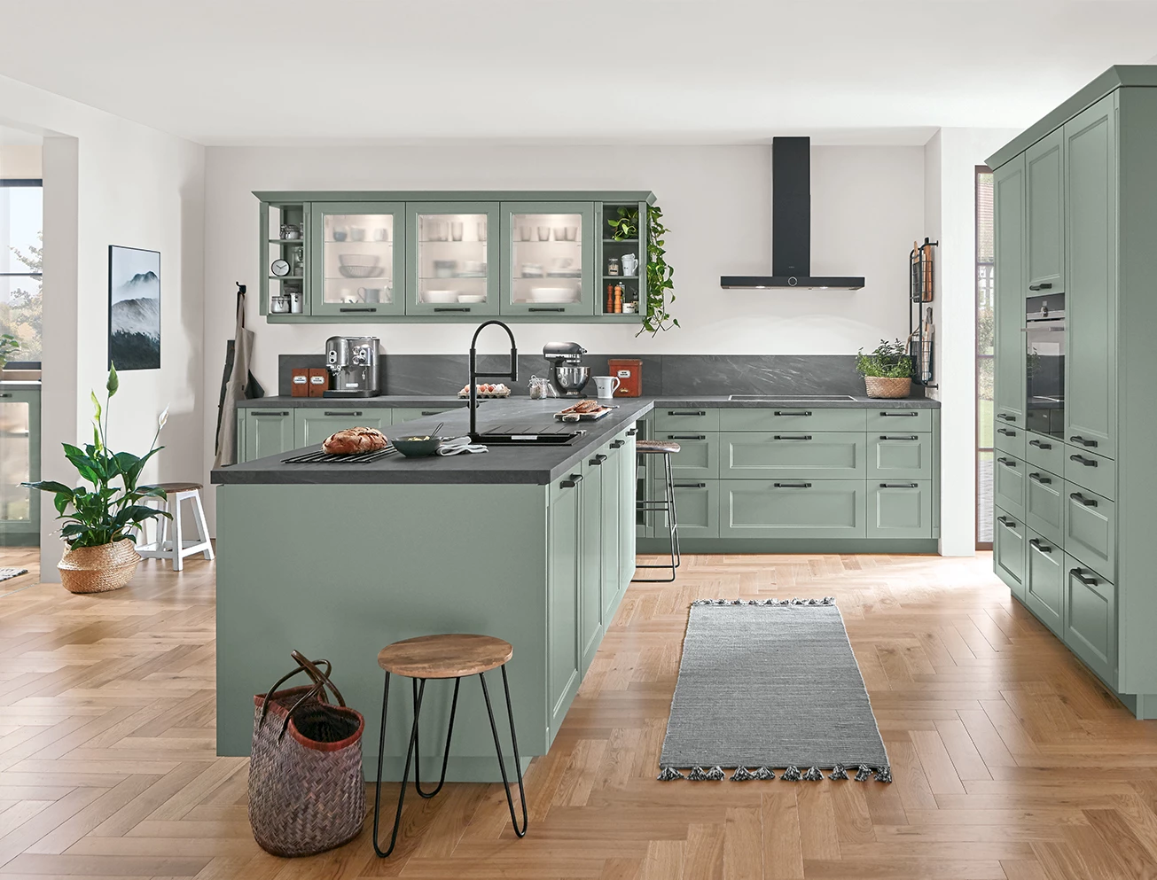 T-keuken met bar