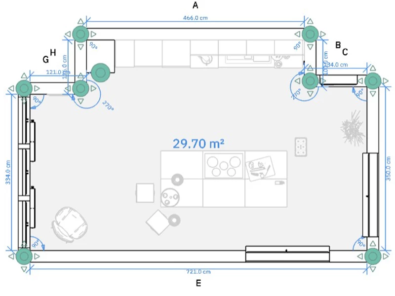 Stap 2 keuken 3D-ontwerptool