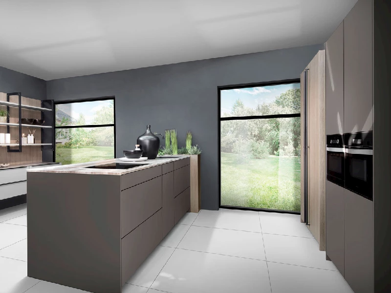 Verschillende combinaties taupe keuken