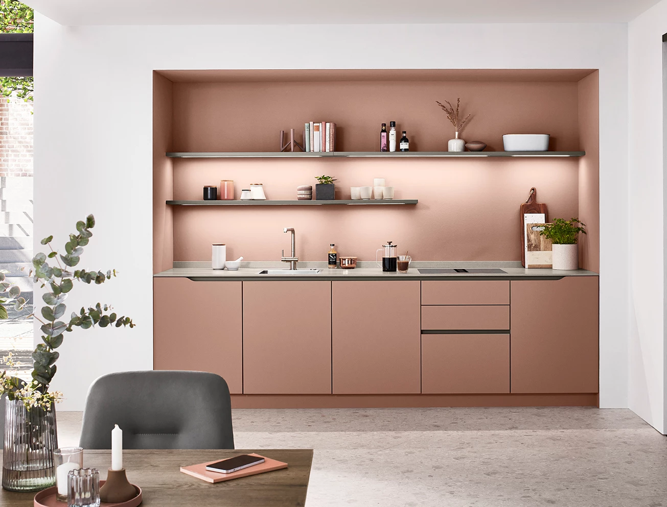 Keukenblok met spoelbak