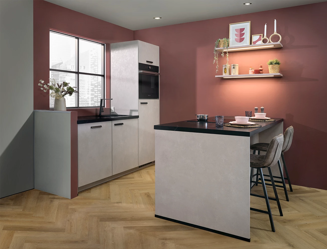 Betonlook budget keuken