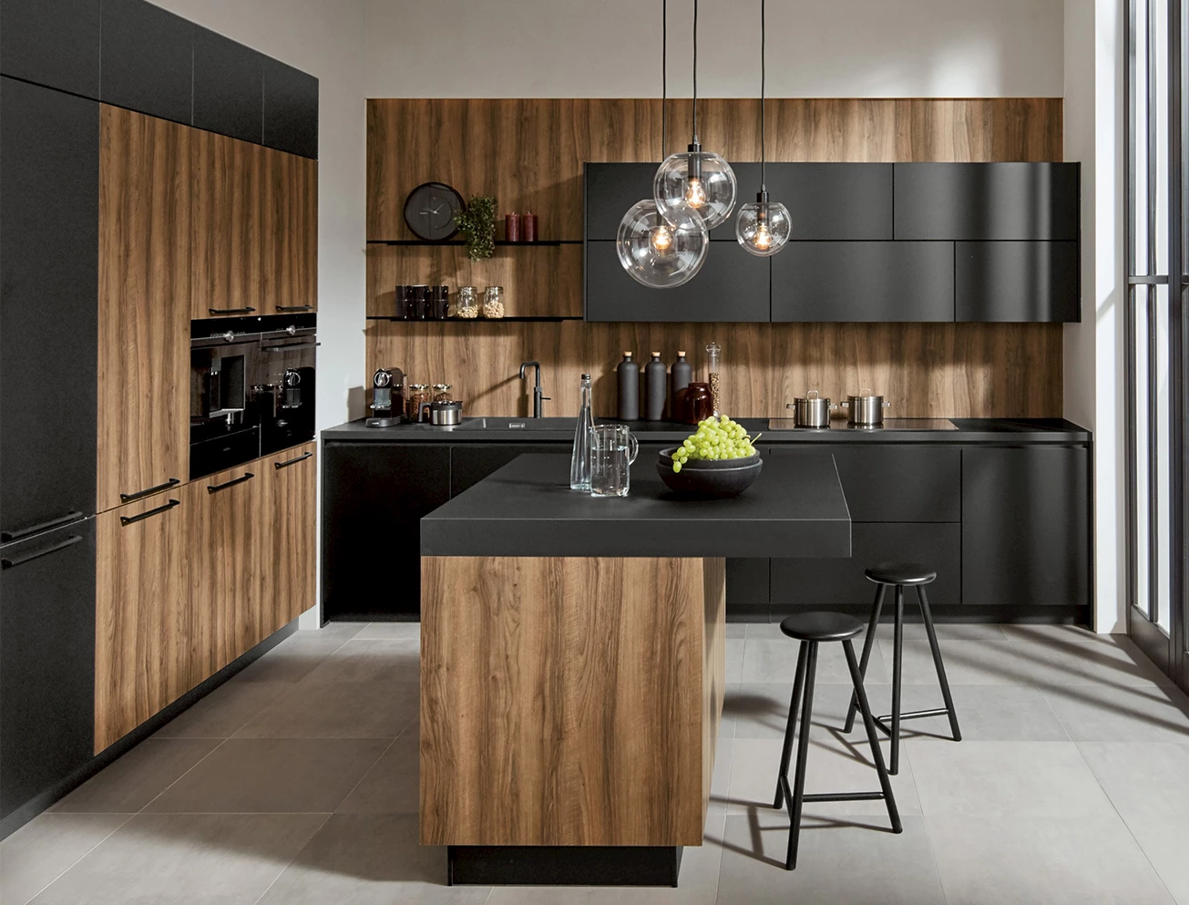 Keuken industrieel hout