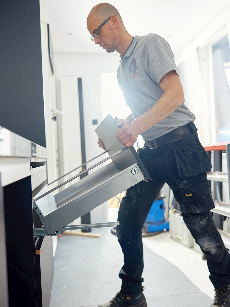 Montage van de keuken