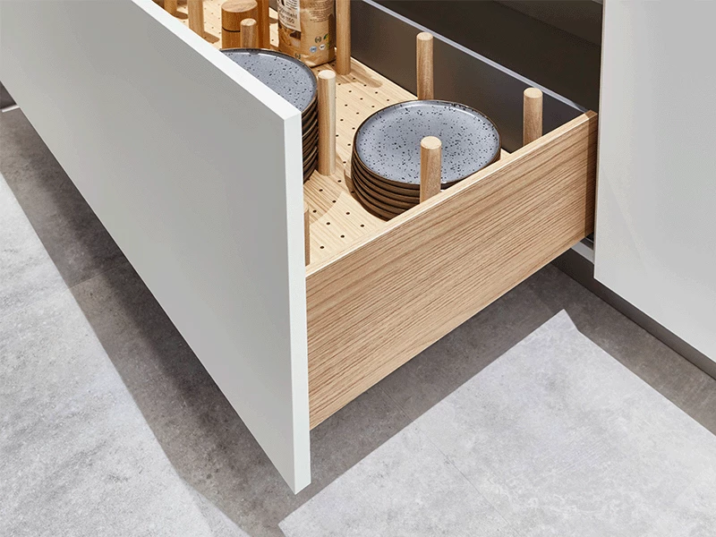 Houtlook designladen keuken