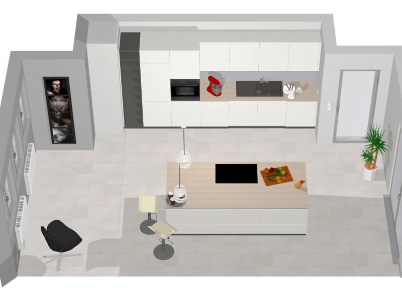 Stap 3 keuken 3D-ontwerptool