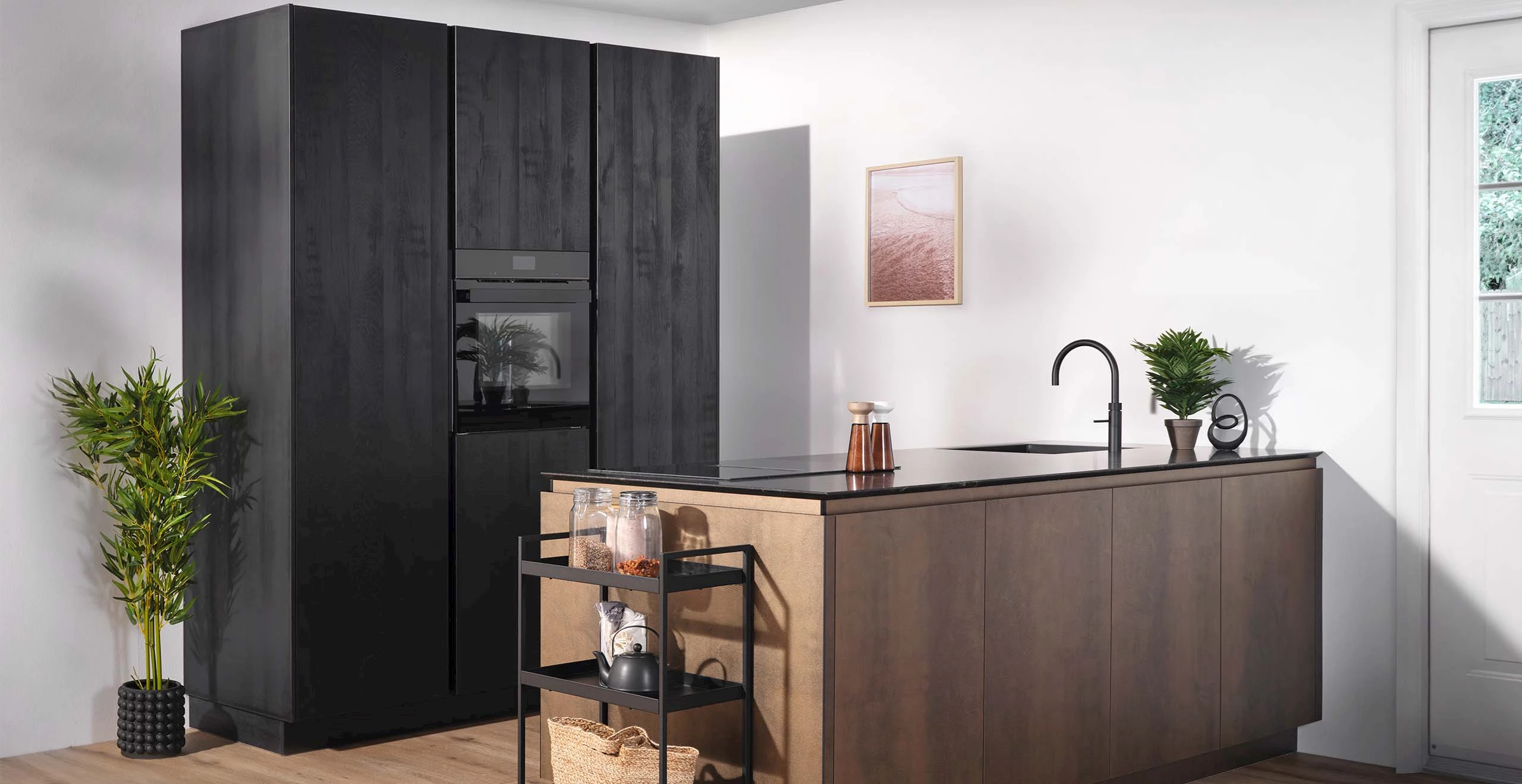 Design keuken met schiereiland