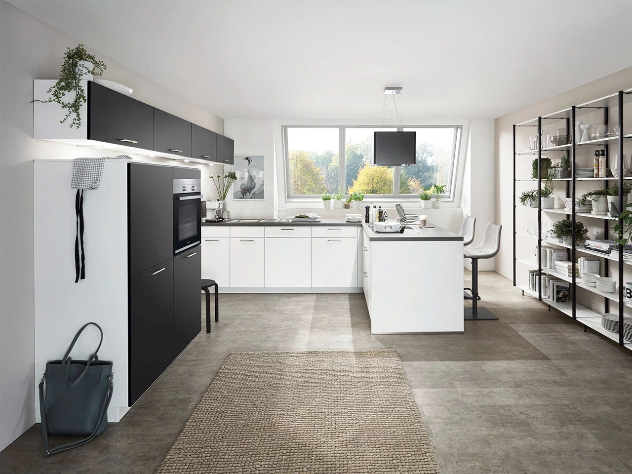 L-keuken met bar
