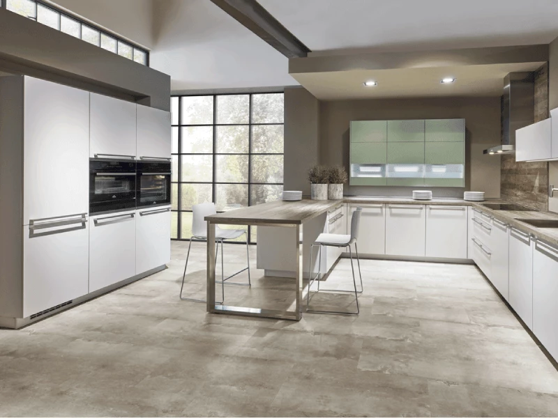 U-vorm keuken met bar