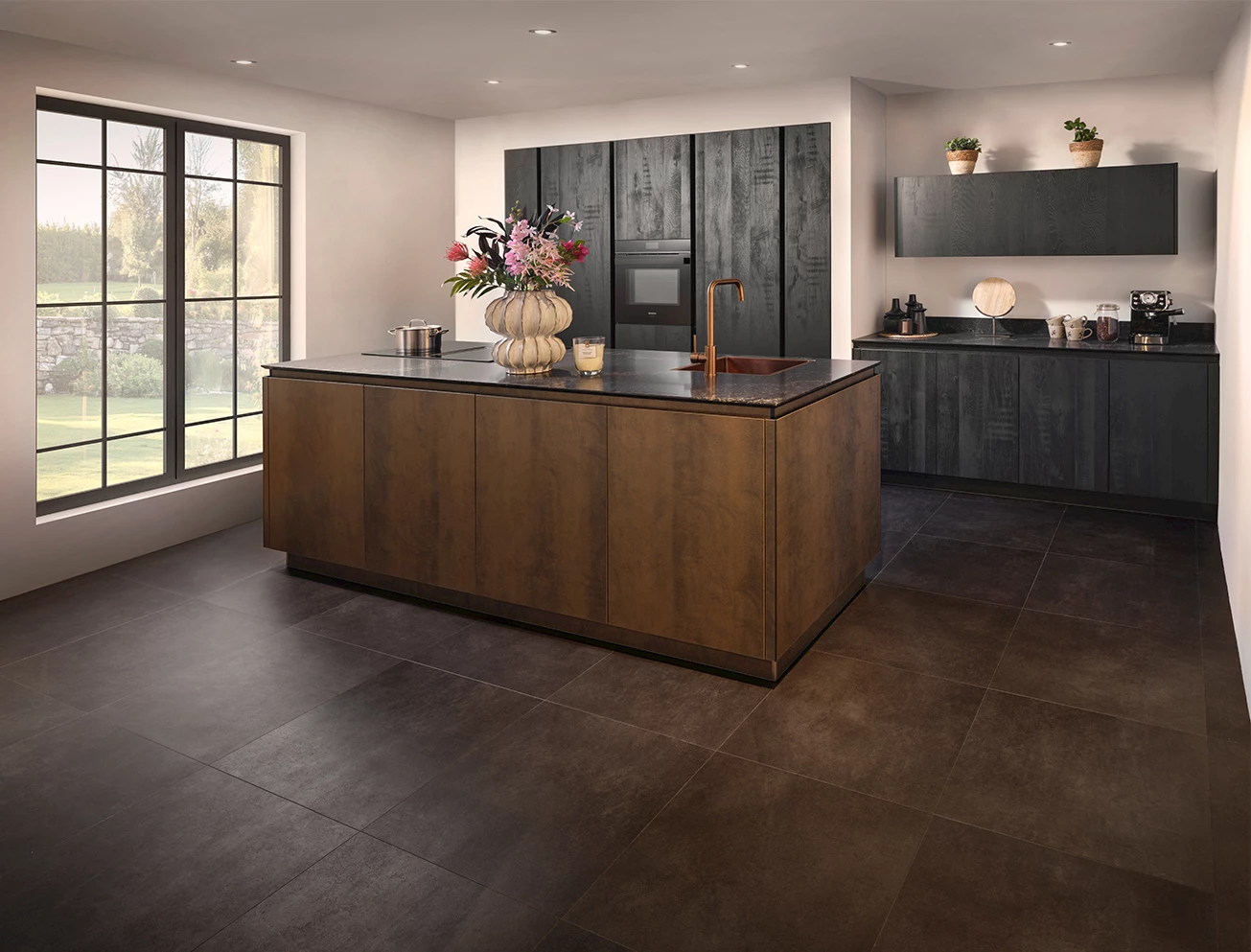 Design woonkeuken met eiland