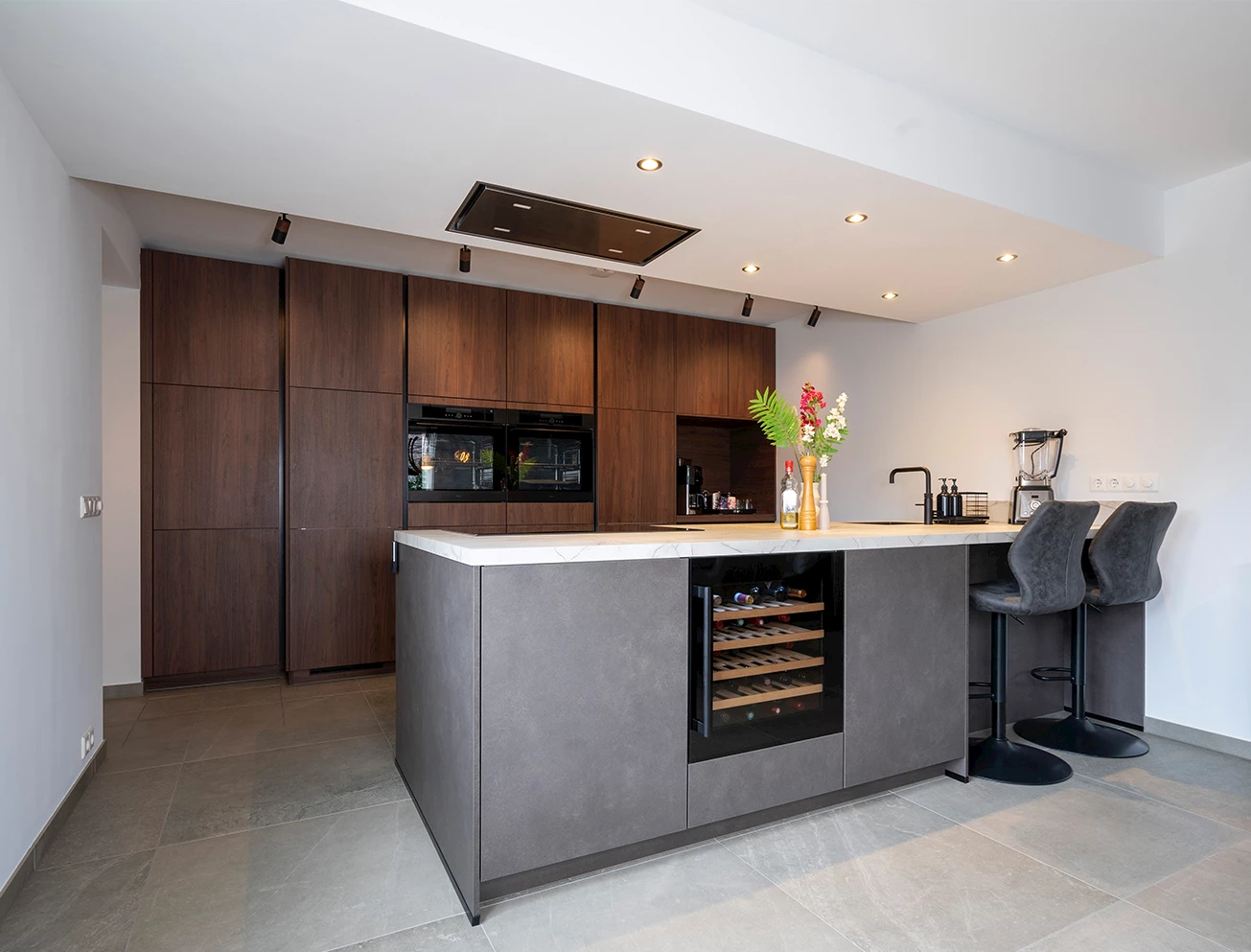 Keuken strak landelijk