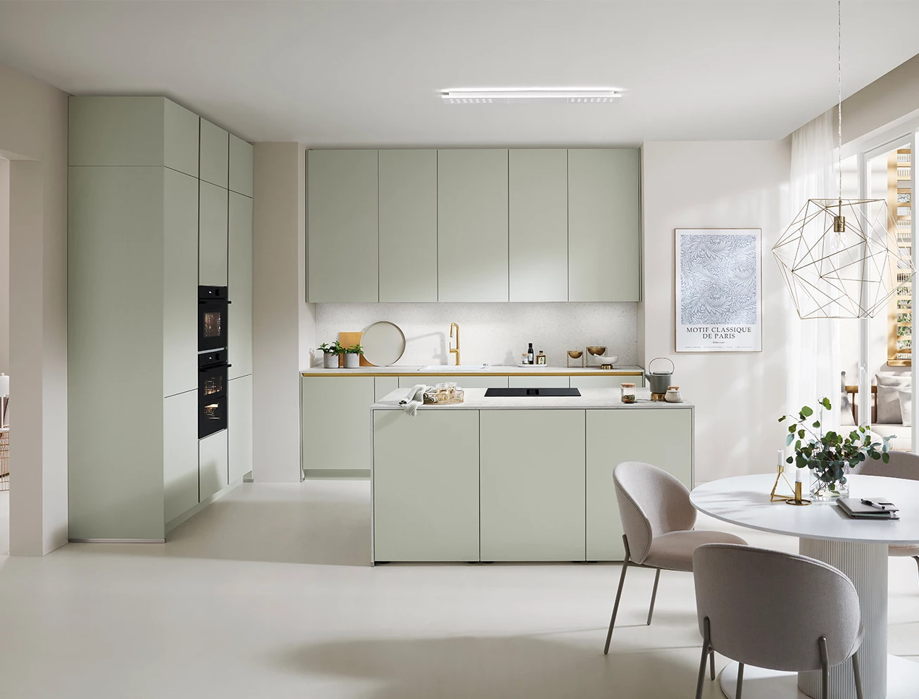 Lichtgroene keukens