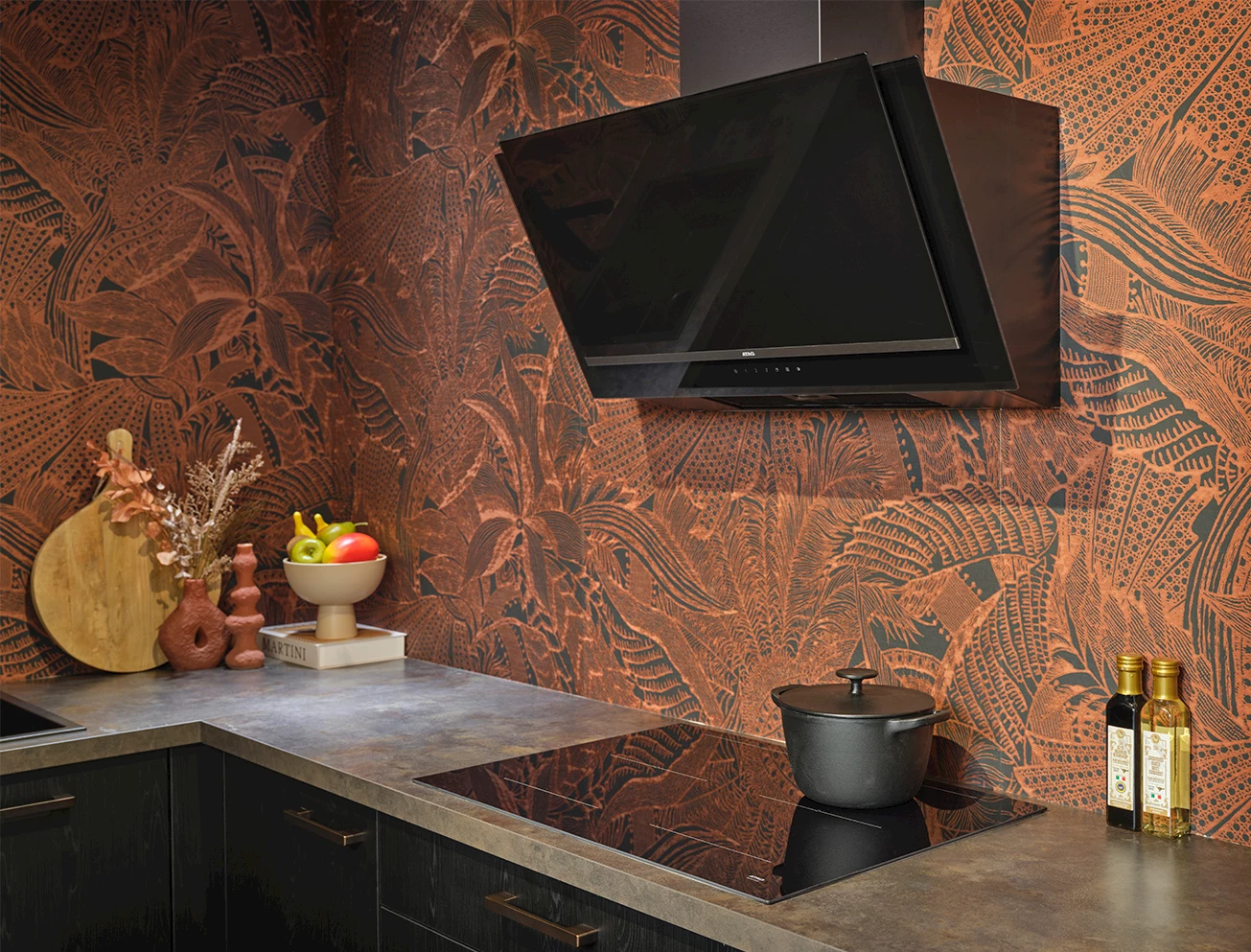 Zwarte inductiekookplaat