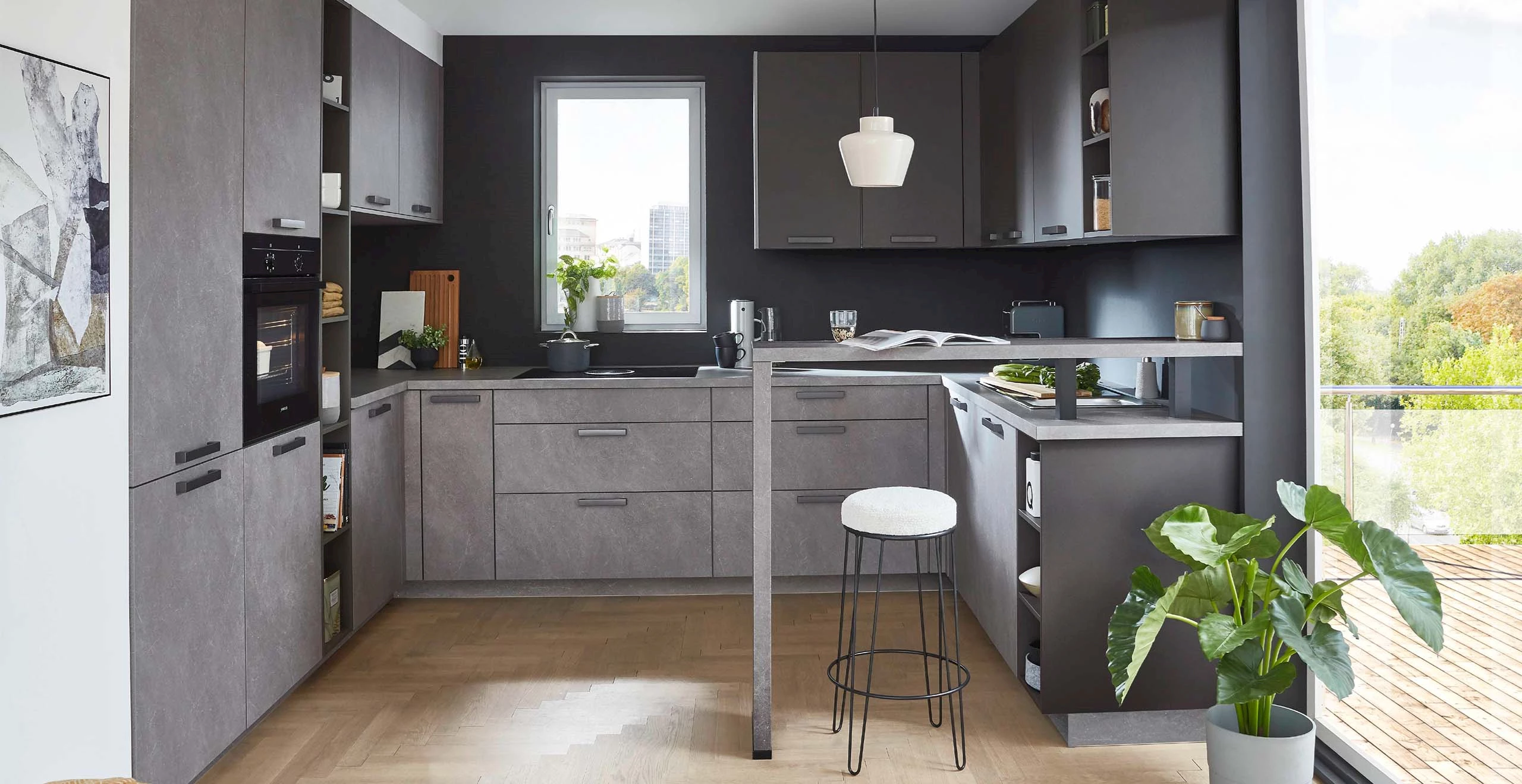 Kleine U-vorm keuken